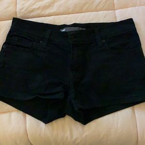 levi's black jean shorts